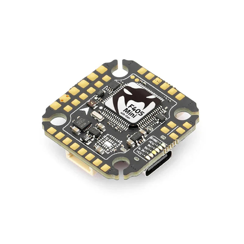 20x20mm MAMBA MK4 F405 MINI Flight Controller & F40 BLS MINI ESC / Reactor 44A MINI 8bit ESC Stack for RC FPV Racing Drones