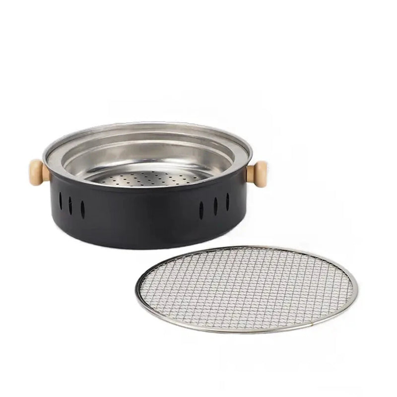 IPRee Portable BBQ Charcoal Grill Stainless Steel Mini Outdoor Camping With Wire Mesh Grill Barbecue Stove