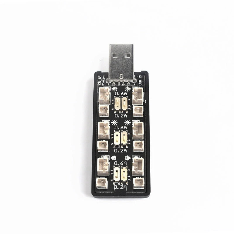 1S 6CH 4.35V LiHv Lipo Battery Charging Adapter Board 5V 2A USB PH1.25 PH2.0 Battery Charger Board for RC Toy Model Batteries