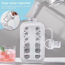 Portable Ice Hockey Pot 2 In 1 Water Bottle Ice Ball Machine Bottle Reusable Round Ice Cube Molds For Whiskey Juice Cocktails Kitchen Bar Ice Tools
