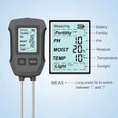 5 in 1 Soil Tester PH Moisture Temp Fertility Light Sensor Digital LCD Meter Humidity Monitor for Flower Plants Gardening Greenhouse