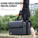 WEST BIKING 36L Bicycle Pannier Bag Waterproof Carbon Leather Bike Rack Trunk Handbag Outdoor Travel Cycling Rear Seat Cargo Bag