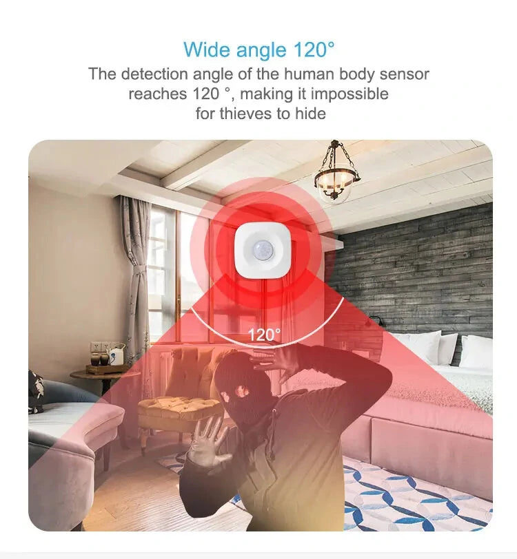 Tuya WiFi/ZigBee Body PIR Sensor Wireless Smart Motion Transducer Smart Life Home Security Gateway Work With Alexa Google Home