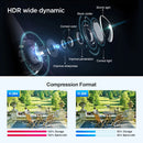 SriHome SH034 5MP QHD 5G Dual Band WIFI IP Camera Full Color Night Vision AI Humanoid Identification Home Security CCTV Baby Monitor