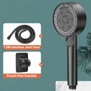High Pressure  8 Modes Boosted Shower Head Portable Rainfall Hoses Bathroom Bracket Bathroom Sets