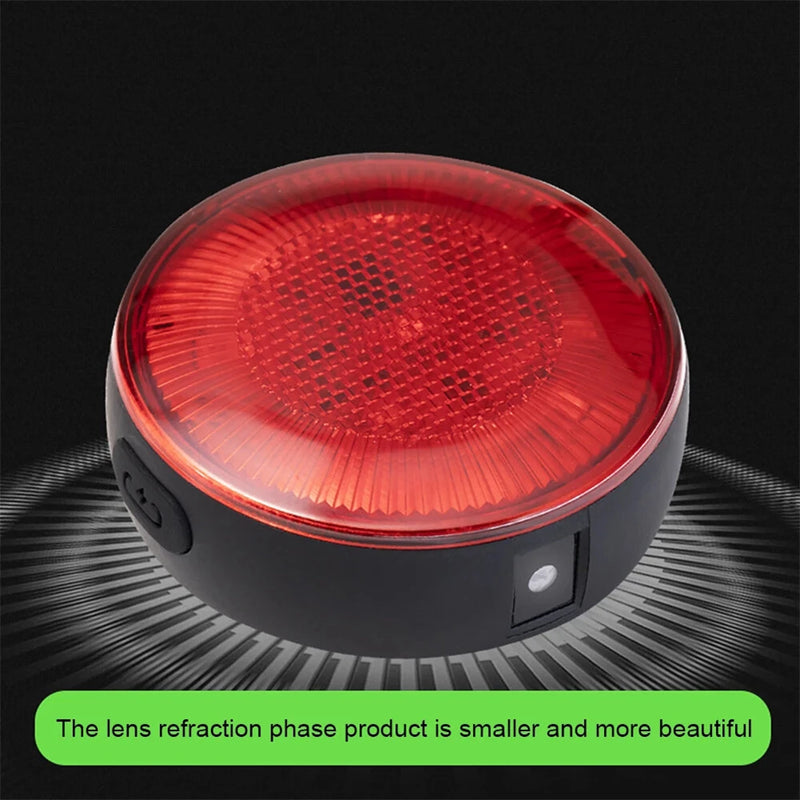 LEADBIKE LD93-LS Smart Brake Sensor Laser Bike Taillight 180 Large Floodlight 500mAh Battery 5 Light Modes Type-C Rechargeable IPX5 Waterproof Wear-resistant Bicycle Rear Light for Night Cycling