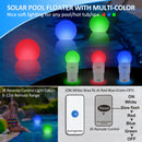 Solar Pool Floater Light Chlorine Dispenser RGB LED Color Changing Solar Powered UV Resistant Large Tablet Capacity Pool Sanitizer
