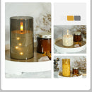 5-Piece Set LED Electronic Candle Acrylic High Simulation Glass Cup LED Swing Wax Plastic Copper Wire Lampwith Remote Control