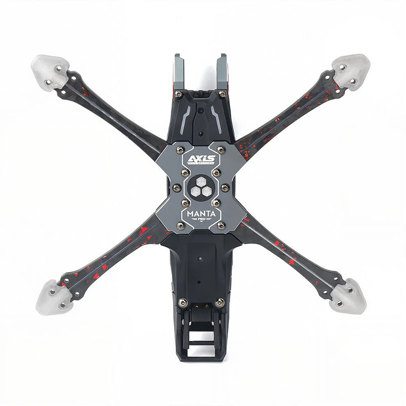 Axisflying Manta 5 pro Squashed X / DC 5 Inch Carbon Fiber Frame Kit Support DJI O4 Pro for DIY Freestyle RC FPV Racing Drone