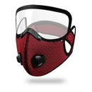 XANES Cycling Protective Mask with Valves Protective Lens Removable Filter Warm Sports Mask Dust-proof Reusable