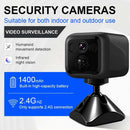 B01 Mini HD WiFi Security Camera 2.4G WiFi AP Hotspot bluetooth IR Night Vision AI Human Motion 1400mAh Battery Wireless Indoor Home Monitor
