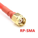 2x Realacc 5.8Ghz 5dbi 50w RHCP 4 Leaf FPV Antenna SMA/RP-SMA Red for RC Drone