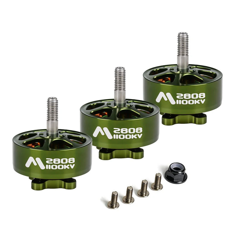 1/4PCS Flashhobby M2808 2808 1100KV 3-6S High Speed Brushless Motor for MOZ7 DIY 7-8 Inch Long Range RC Drone FPV Racing