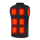 TENGOO HV-08 Heated Vest 8 Heating Areas USB Charging 3 Gear Temperature Control Plush Windproof Outdoor Winter Warm Clothing