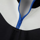 INCERUN Mens Contrast Color Print Half-Zip Long Sleeve Hoodie Sports Stand-up Collar Pullover Hoodies