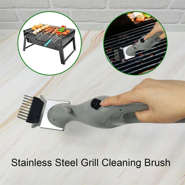 Barbecue Grill Steam Cleaning Brushes BBQ Cleaner Suitable for Charcoal Scraper Gas Accessories Outdoor Cooking Kitchen Tool