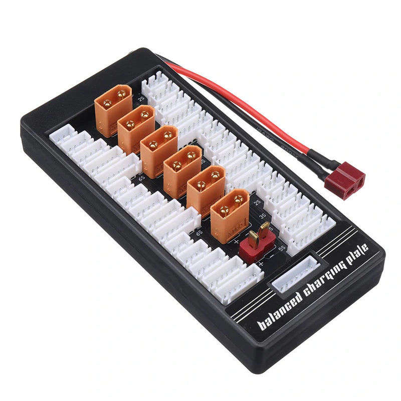 2-6S XT60 Plug Parallel Charging Board Para Board XT60 Plug 4.0MM Banana Plug T Plug Input for Imax B6 B6AC Charger