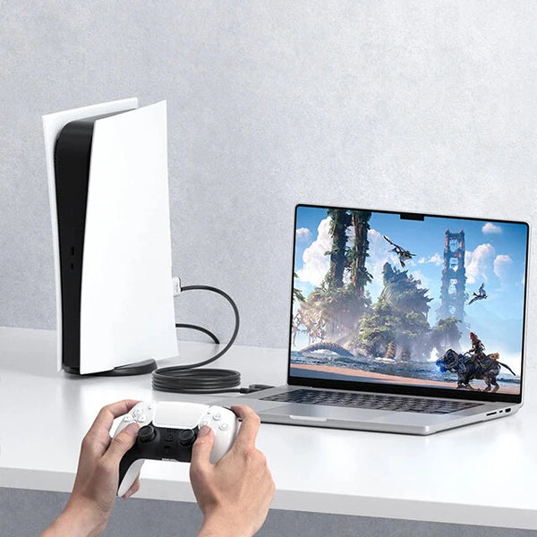 Hagibis UHC10 4K USB 3.0 Video Capture Card HD to USB-A/Type-C Capture Cable with PD100W Power and 1080P Capture Game Live Streaming Recording Dongle Card