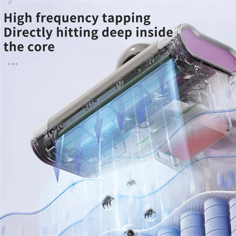 NovuLife Wireless Mite Removal Vacuum Cleaner 15Kpa Powerful Suction with UV Sterilization for Mattress & Sofa