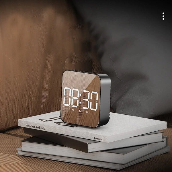 LED Clock Student Alarm Clock Plug-In Dual-Purpose Large Screen Display Digital Clock Voice-Controlled Temperature Clock