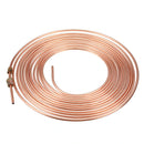 Universal 25Ft Copper Nickel Brake Line Tubing Kit 3/16" OD with 15Pcs Nuts