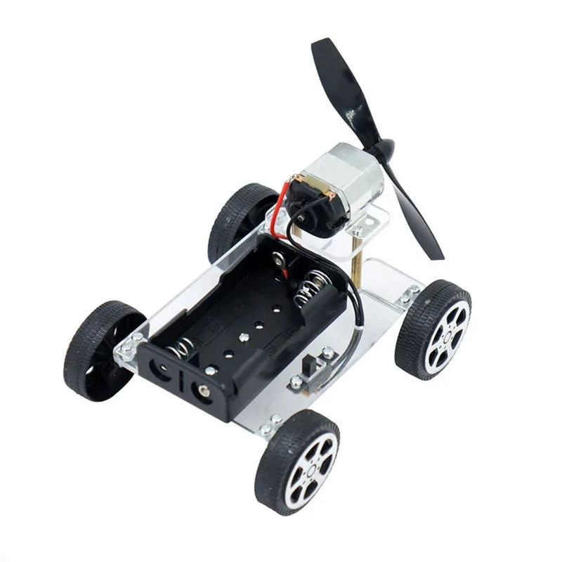 130 Brush Motor Creative Wind Powered Car Material Kit Students DIY Handmade Science Technology Small Production Experiment Toys
