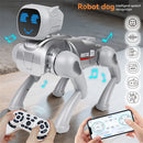 2.4GHz Remote Control Mechanical AI Intelligent Robot Dog Programming Interactive Toy Voice App Bluetooth Control for Children Gift