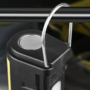 Powerful Dual Light Source Flashlight Handheld Folding Lamp Camping Working Torch USB Charging Digital Display with Magnet Car Inspection Outdoor Red Warning Flash Light