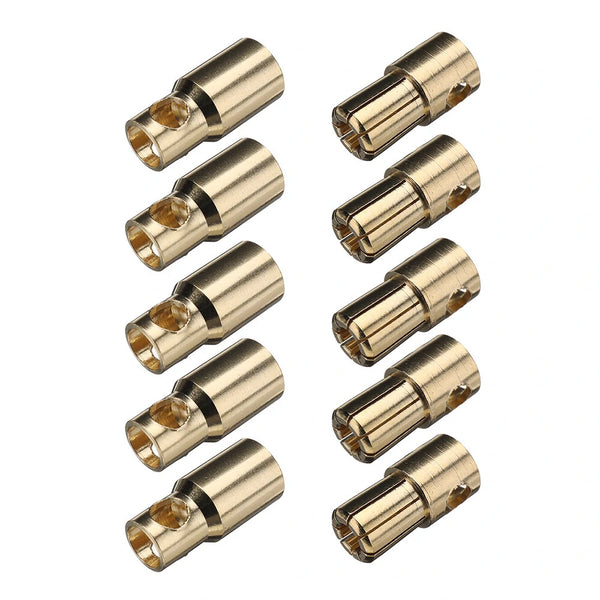 5 Pairs 3.5/6.0/8.0mm Bullet Connector Banana Plug Spare Part for RC Battery Motor