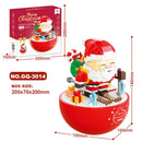 GQ 3014 701Pcs Santa Claus Tumbler DIY Building Blocks Assembly Kit Creative Ornaments Christmas Gift for Children