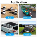 12V Solar Panel 200W Dual USB 5V Solar Panel Battery Charger Controller Camping Hiking Monocrystalline Solar Cell Boat Car Home