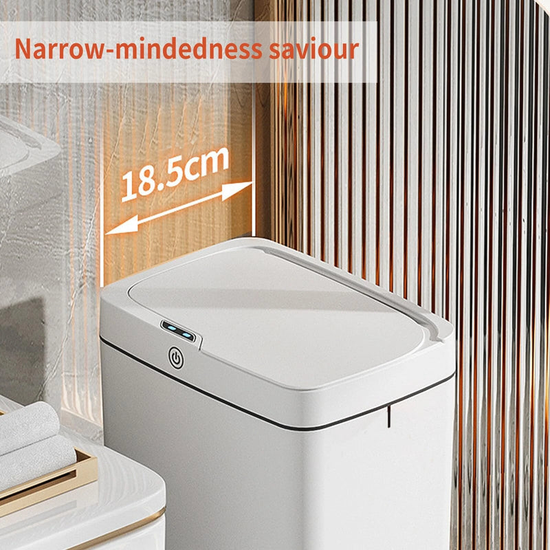 15L Automatic Trash Can with Smart Sensor Easy Fast Packing Non-contact Trash Can with Lid Waterproof Sensor Trash Can for Kitchen Bathroom Office