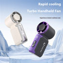 Tevorex Portable Handheld Pocket USB charging Fan 199 Level Strong Wind Regulation Outdoor Handheld Fan LED Screen Camping Cooling Fan Tools