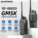 Baofeng BF-888SD GMSK Digital Walkie Talkie 16 Channels Noice Reduction UHF Encrypted Call Wireless Copy Frequency Type-C Charger Portable Two-way Radio with Flashlight