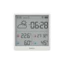 DUKA LCD Wireless Smart Home WIFI Temperature and Humidity Weather Sensor Rechargeable Indoor Clock Hygrometer Mini Digital Thermometer