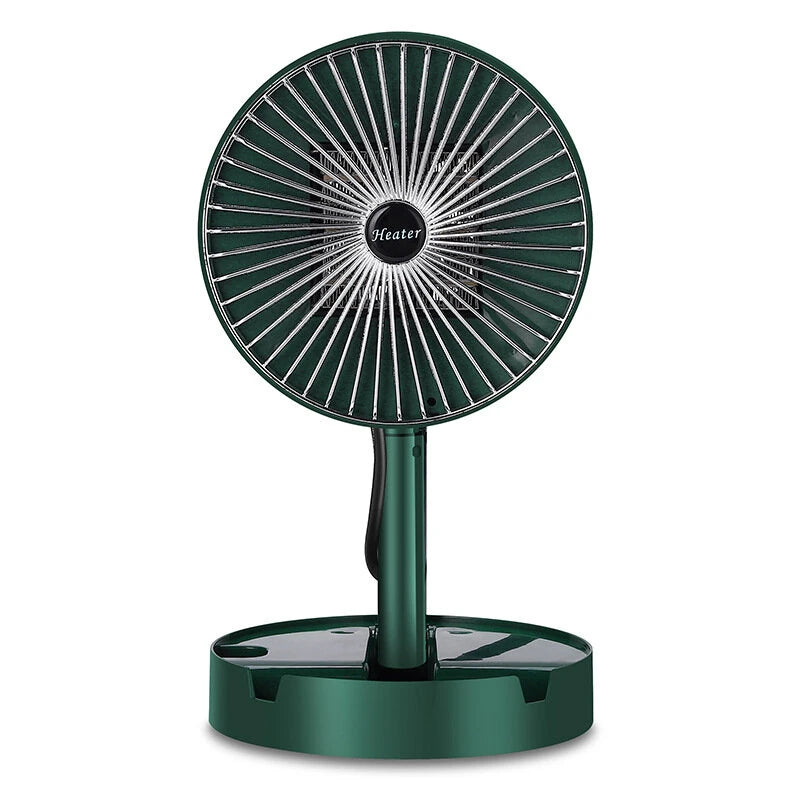 IPRee Portable Fast Heating Fan Heater 800W Electric Vertical Desktop PTC Small Portable Folding Telescopic Hot Air Blower