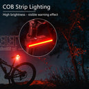 MEROCA Super V Smart Brake Sensing Bike Taillight 500mAh Battery 6 Lighting Modes IPX5 Waterproof Type-C Rechargeable Bicycle Rear Light