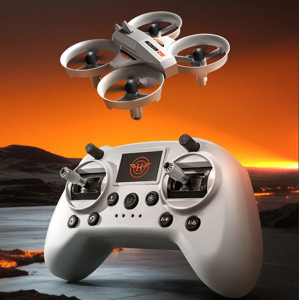 QY Mini S2 Simulation FPV Racing Drone with Simulator Controller Altitude Hold Mode Racer Training Beginner 2.4G RC Quadcopter RTF