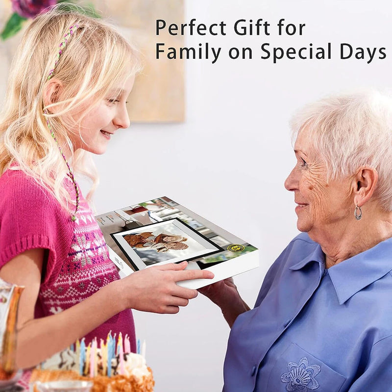 Frameo 15.6 Inch HD Touch Screen Digital Touch Screen Photo Frame 1920x1080P IPS High Definition Dispaly Electronic Photo Frame with 32GB Memory Auto-Rotate Portrait and Landscape