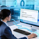 MOFii AI Voice Keyboard and Mouse Set Wireless bluetooth Combo 66 Languages Translation Type-C Rechargeable AI Shortcut Key for Computer Laptop