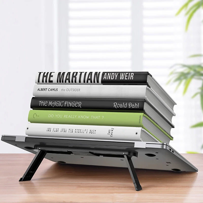Oatsbasf Foldable Laptop Stand Holder for iPad Macbook Pro Air Xiaomi Notebook Tablet Cooler Laptop Riser Stand Computer Support Bracket