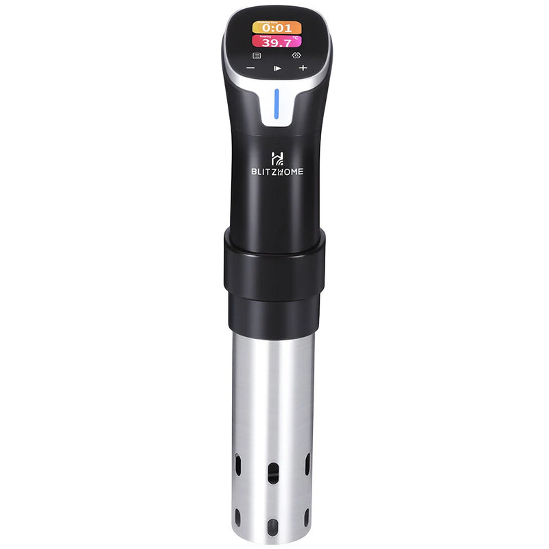 BlitzHome SV2401C 1100W Smart Sous Vide Cooker APP Control Thermal Immersion Circulator Machine with Color Touchscreen 0.5C Precision 99-Hour Timer