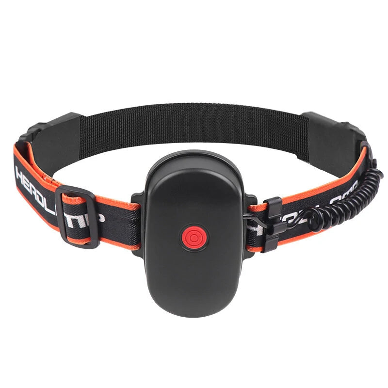 COB LED Headlight with Red Strobe Warning USB Rechargeable Headlight Red Light Floodlight Perfect for Riding and Working Head Lamp