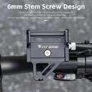 WEST BIKING Bike Holder Aluminum Alloy 180 Adjustable Shockproof Anti-fall Handlebar Holder Suit for 55-100mm Cell Phones for Motorcycle Bicycle Scooter