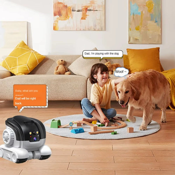 2MP HD Smart WiFi Pet Camera 360 Degree Rotating Two Way Talk Function Night Detection APP Remote Control Smart Home Robot Camera