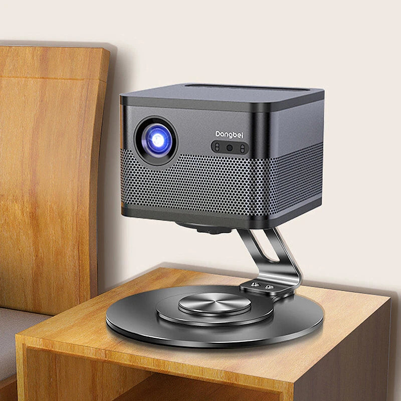 360 Rotary Table Projector Stand Adjustable Desktop Projector Mount Bracket with 1/4" Screw for Video Projector Home Theater