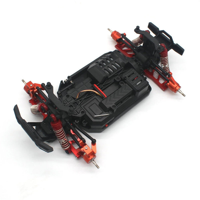 Upgraded Metal Parts Front Rear Suspension Arms Steering Cup C Hubs Rear Wheel Seat Set for 1/18 HS 18311 18312 18301 18302 18321 18322 RC Cars Vehicles Models Parts