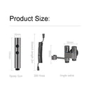 Stainless Steel Toilet Spray Gun Set with Adjustable Modes Spring-Loaded Hose and 360 Support Bathroom Bidet Sprayer for Hygiene Cleaning for Shower Diapers