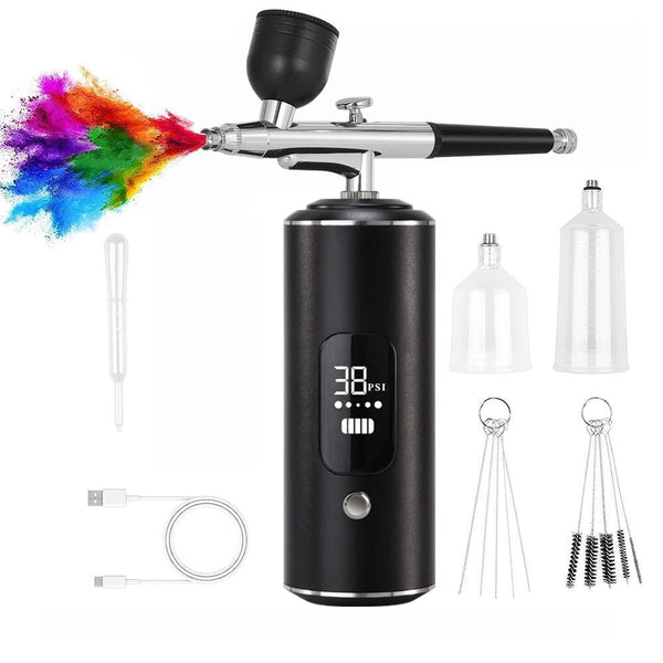 Portable Handheld Facial Spray Gun Essence Introduction Spray High Pressure Hydration Instrument Painting Manicure