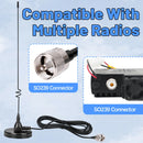 AD-109 Magnetic Mount Mobile Antenna Dual Band VHF UHF 136-174MHz 400-520MHz High Gain 5M Cable for Baofeng UV-5R UV-5RH Ham Radio